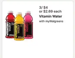Walgreens Vitamin Water offer