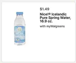 Walgreens Nice! Icelandic Pure Spring Water offer