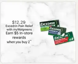 Walgreens Excedrin Pain Relief offer