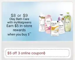 Walgreens Olay Bath Care offer