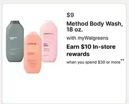 Walgreens Method Body Wash offer