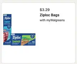Walgreens Ziploc Bags offer
