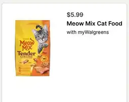 Walgreens Meow Mix Cat Food offer