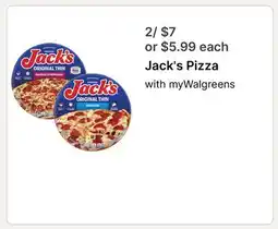 Walgreens Jack's Pizza offer