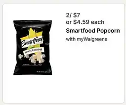 Walgreens Smartfood Popcorn offer