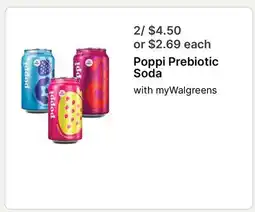 Walgreens Poppi Prebiotic Soda offer