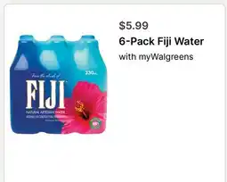 Walgreens 6-Pack Fiji Water offer