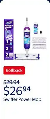 Walmart Swiffer Power Mop, Floor Cleaner, Tile, Vinyl, Laminate, Wood, Floor Cleaner, Cleaning Set offer