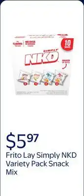Walmart Frito Lay Simply NKD No Dyes No Artificial Flavors Variety pack Snack Mix offer