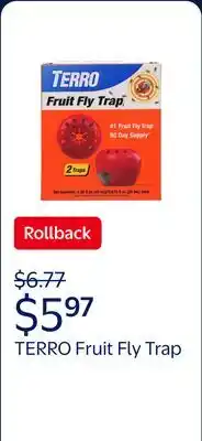 Walmart TERRO Fruit Fly Trap offer