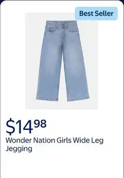 Walmart Wonder Nation Girls Fashion Wide Leg Jegging offer