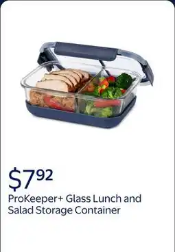 Walmart ProKeeper+ Borosilicate Glass Lunch and Salad Storage Container with Silicone Base and Snap-Lock Lid offer