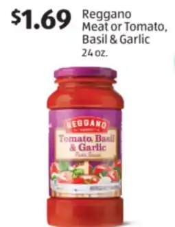 Aldi Reggano Meat or Tomato, Basil & Garlic offer