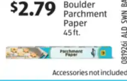 Aldi Boulder Parchment Paper offer