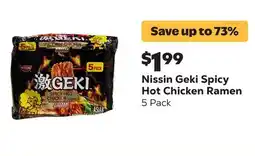 Grocery Outlet Geki Spicy Hot Chicken Ramen offer