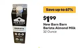 Grocery Outlet Barn Barista Almond Milk offer