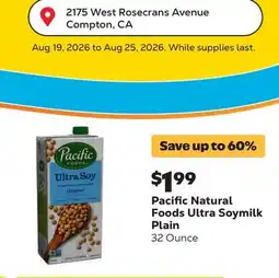 Grocery Outlet Ultra Soymilk Plain offer