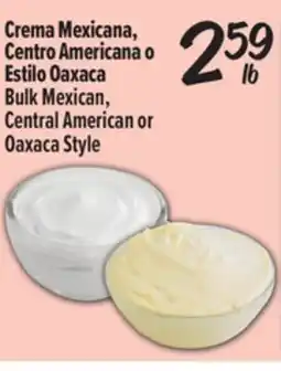 El Super Crema Mexicana, Centro Americana o Estilo Oaxaca offer