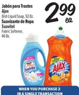 El Super Dish Liquid Soap, 52 Oz. Fabric Softener46, Oz offer