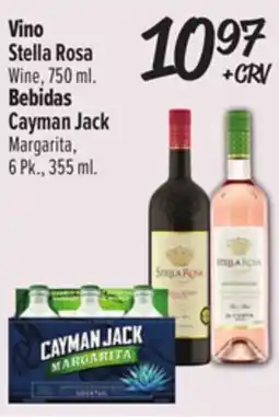 El Super Stella Rosa Wine, 750 ml., Cayman Jack Margarita, 6 Pk., 355 ml offer