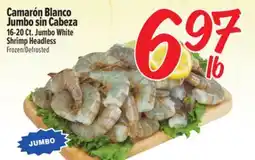 El Super 16-20Ct. Jumbo White Shrimp Headless offer