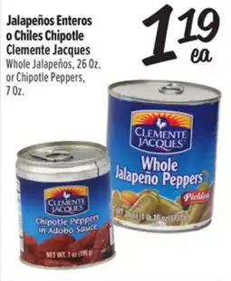 El Super Whole Jalapeños, 26Oz. or Chipotle Peppers, 7Oz offer