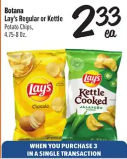El Super Lay's Regular or Kettle Potato Chips offer