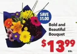 Vallarta Supermarkets Bold and Beautiful Bouquet offer