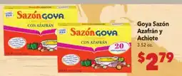 Vallarta Supermarkets Goya Sazón Azafrán y Achiote offer