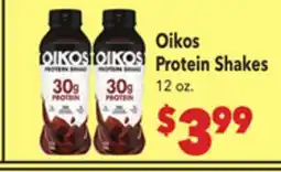 Vallarta Supermarkets Oikos Protein Shakes offer