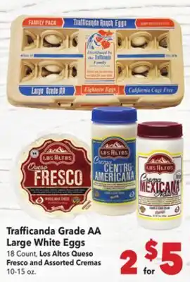 Vallarta Supermarkets Trafficanda Grade AA Large White Eggs offer
