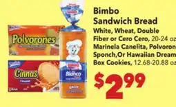 Vallarta Supermarkets Bimbo Sandwich Bread offer