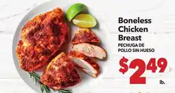 Vallarta Supermarkets Boneless Chicken Breast / PECHUGA DE POLLO SIN HUESO offer