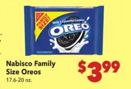 Vallarta Supermarkets Nabisco Family Size Oreos offer
