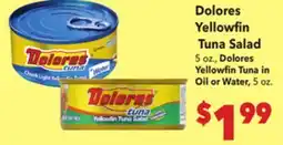 Vallarta Supermarkets Dolores Yellowfin Tuna Salad offer