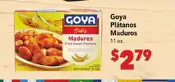 Vallarta Supermarkets Goya Plátanos Maduros offer