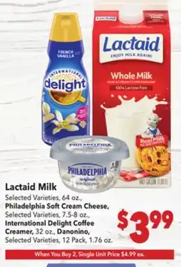 Vallarta Supermarkets Lactaid Milk offer