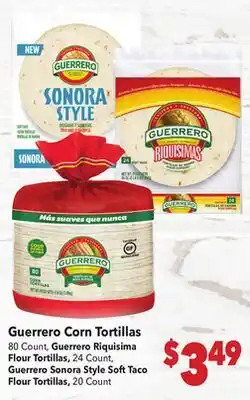 Vallarta Supermarkets Guerrero Corn Tortillas offer
