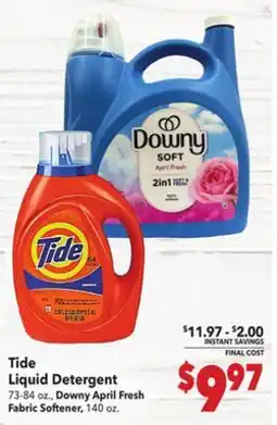 Vallarta Supermarkets Tide Liquid Detergent offer
