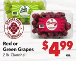 Vallarta Supermarkets Red or Green Grapes offer