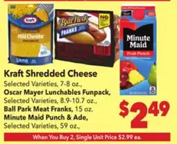Vallarta Supermarkets Kraft Shredded Cheese offer