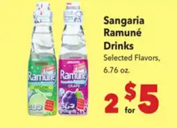 Vallarta Supermarkets Sangaria Ramuné Drinks offer