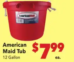 Vallarta Supermarkets American Maid Tub offer