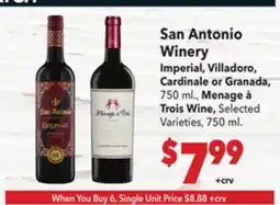 Vallarta Supermarkets San Antonio Winery offer