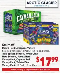 Vallarta Supermarkets Smirnoff Mike's Hard Lemonade Variety offer