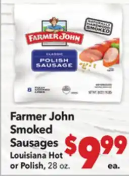 Vallarta Supermarkets Farmer John Smoked Sausages offer