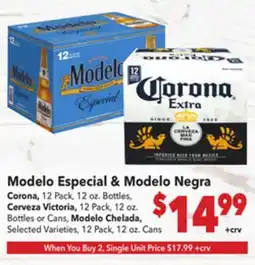 Vallarta Supermarkets Modelo Especial & Modelo Negra offer