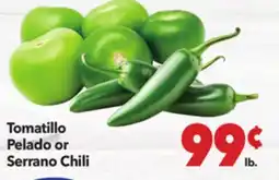 Vallarta Supermarkets Tomatillo Pelado or Serrano Chili offer