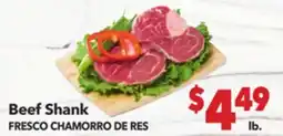 Vallarta Supermarkets Beef Shank / FRESCO CHAMORRO DE RES offer
