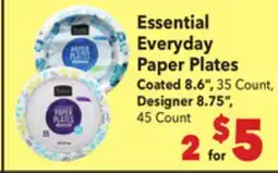 Vallarta Supermarkets Essential Everyday Paper Plates offer